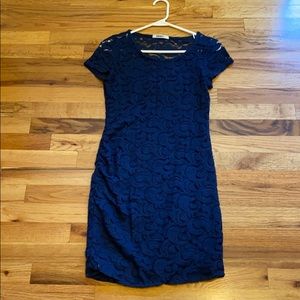 DKNYC Navy Blue Lace Dress